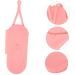 Mikinona Curling Iron Storage Bag Hair Iron Silicone Bag Portable Curling Iron Bag Hair Dryer Bag Hair Straightener Holder Hair Curling Iron Pouch Curling Iron Case Hanging Storage Pouch 29.50X13.50X2.00CM Pink - Buy Online on SooperMarket.com