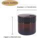 BPFY 24 Pack 2 oz Round Amber Glass Cosmetic Jars with Inner Liners and Black Lids Travel Jars Refillable Containers for Makeup Cream Lotion Sugar Scrubs Eye Shadow Slime Paint Jewelry 2oz Amber - Buy Online on SooperMarket.com