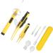 FRCOLOR 2pcs Ear Wax Removal Kit with LED | Ear Cleaning Tool Set | Yellow | 14x2x2cm - Buy Online on SooperMarket.com