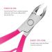 Andlane Cuticle Trimmer and Pusher - Professional Stainless Steel Nippers - Manicure/Pedicure Tool (Pink) - Buy Online on SooperMarket.com
