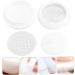FOMIYES 1 Set Box Loose Powder Box Empty Loose Powder Container Cosmetic Powder Puff Face Powder Cushion Loose Powder Container with Powder Puff Travel Abs Makeup Pad White Portable 6.2x6.2cm White - Buy Online on SooperMarket.com