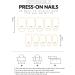 Aflytep Blue French Wearable Nails Wearable Press on Nails False Nail Tips Full Cover Nail Tips Art Finished Nails - Buy Online on SooperMarket.com