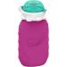 Squeasy Gear Squeasy Snacker 6 Oz - Purple | Reusable Silicone Squeeze Snack Pouch for Kids | Eco-Friendly & BPA-Free - Buy Online on SooperMarket.com