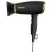 Cosmopolitan Foldable Hair Dryer with Smoothing Concentrator (Black & Gold)