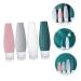 1 Set Silicone Travel Bottles - Reusable Squeeze Bottles for Cosmetics - Perfect Travel Supplies for Women - Buy Online on SooperMarket.com