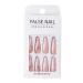 Brishow Long Ballerina Press On Nails - 24 Pink Gradient Acrylics with Gold Foils for Women & Girls - Buy Online on SooperMarket.com