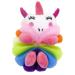 Cute Loofah Fun Colorful Cartoon Design Mesh Pouf 7  x 4  Shower Bath  Sponge Body Scrubber  Washing Ball for Kids Toddlers Adults by Awesome Aquatic (Unicorn)