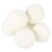 sourcing map 6 Pcs Wool Dryer Balls 2 Inches Wool Laundry Dryer Balls for Reducing Clothing Static and Wrinkles White 2" White