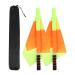 2PCS Football Referee Flag, Soccer Ref Flags Football Rugby Linesman Hand Flags with Storage Bag, Waterproof Referee Soccer Flag for Soccer Football Hockey Training Match 13.78x13.78inch