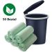 Buy 50 Organic Waste Bags 60L | Aurmoo 16 Gal Kitchen Food Waste Bags - Eco-Friendly Perfect for Kitchen Office & Living Room (60x80cm Green) - Buy Online on SooperMarket.com