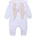 Kids Tales Newborn Baby Winter Rabbit Ear Hooded Romper - 0-3 Months (White) - Buy Online on SooperMarket.com