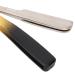 Premium Straight Edge Razor for Men - Manual Hair Cutting Trimmer & Gradient Blade for Eyebrows & Beards - Silver - Buy Online on SooperMarket.com