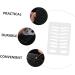 Didiseaon Eyebrow Stencil Plate Brow Template Lip Stencil Brow Practicing Tool Eyebrow Shape - Buy Online on SooperMarket.com