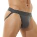 Broddle Men's Charcoal Grey Stretchy Nylon Jockstrap - Medium Size - Buy Online on SooperMarket.com