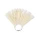 Nail Art Tips 50Pcs Fan Shaped Round Head Nail Polish Palettes Color Display Card False Nail Polish Display Card Color Swatch Display Board Nail Skill Exercise Template Practice Tools(01)