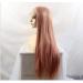 BGHJUE Pink Straight Synthetic Lace Front Wig for Black Women - Soft Heat Resistant African Hair - Buy Online on SooperMarket.com