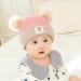 Clysburtuony Newborn Handmade Knitted Crochet Cap - Pink&Gray - 0-3 Months - Buy Online on SooperMarket.com