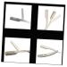 WOONEKY 2pcs Barber Shaving Tools Straight Razor Stainless Steel Mustache Scissors Manual Shaver Razor Blade Old Fashioned Yangjiang