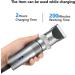 yilin 1Set USB Rechargeable Hair Clipper Men Haircut Ceramic Blade Shave Hair Clipper Silver - Buy Online on SooperMarket.com