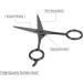 Stainless Steel Hair Cutting Shears Hair Scissors Nose Ears Mustache Eyebrows Hairdressing Haircut Trimming Tool Stainless Steel Haircut Women/Men/Kids - Buy Online on SooperMarket.com