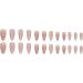 Justotry 24 Pcs Floral Stiletto False Nails - Medium Grey French Press on Nails with Trendy Gold Swirl Pattern | Short Almond Fake Nails for Women with Nail Glue - Nail Art Flower & Grey - Buy Online on SooperMarket.com