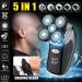 5D Floating Heads Electric Shaver - 5 in 1 Rechargeable Razor & Hair Clipper for Men | Nose & Ear Trimmer & Facial Cleaning Brush - International Shipping - Buy Online on SooperMarket.com