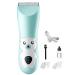 Ultra Quiet Baby Hair Clipper Precise Trimming Cordless Rechargeable Cartoon Waterproof Hair Cutter with 2pcs Guide Combs