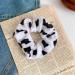 KDDOM Cow Pattern Velvet Hair Scrunchie Set - 2 PCS Elastic Hair Ties for Girls and Women - Buy Online on SooperMarket.com