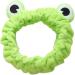 Green Headband Wide-brimmed Elastic Makeup Hair Band Non Slip Washing Face Fluffy Hair Wraps for Women Girls Shower Sports Beauty Skincare Women's Fashion Headbands