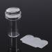 Nail Art Stamper Scraper Set Fashionable Transparent Silicone Nail Polish Transfer Manicure Tool for Women - Buy Online on SooperMarket.com