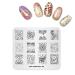Alexnailart Nail Art Stamping Plate Template Christmas theme New year Fireworks Pattern DIY Nail Art Image Stamp Stamping Plates Manicure Print Tool CH008