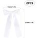 2 Pack Hair Bows for Girls and Women Large Bow Hair Clips Hair Barrette with Long Silky Satin White Hair Accessories for Girls(White) - Buy Online on SooperMarket.com