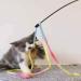 Interactive Cat Rainbow Wand Toys - Colorful Ribbon Charmer for Kittens | Set of 2 - Buy Online on SooperMarket.com
