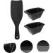 Minkissy 1 Set Hair Coloring Tools Hair Dying Cream Bowl Highlighting Board with Teeth Hair Colour Board Highlight Board for Hair Barber Salon Hairdressing Tools Modeling Abs Balance Board Black - Buy Online on SooperMarket.com