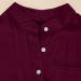LCZIWO Women's Solid Wine Maxi Dress - Rolled-Up Long Sleeve, Slim Fit Button Up Casual Dress (XX-Large) - Buy Online on SooperMarket.com