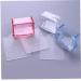 TOSSPER 1pc Clear Handle Nail Stamper Silicone Jelly Scraper Nail Art Tool Random Color