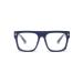 Jurchio Unisex classic glasses for men and women |Space glasses frame in the vintage look |Without strength clear glass glasses glasses with glasses case blue