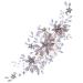 BELLIFFY Headgear Bride Wedding Hair Comb Bridal Flower Hair Comb Wedding Headdress Wedding Pearl Hair Comb Bridal Headpieces for Wedding Bridal Hair Accessories Wedding Hair Accessories