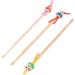Bamboo Cartoon Doll Earwax Earpick Removers - 20pcs, 4.7 Inch Long - Qtqgoitem - Buy Online on SooperMarket.com