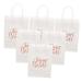 6pcs Wedding Bridesmaid Gift Bag Wedding Party Favor Bags Items for Wedding Welcome Bags Bridal Shower Bags Groomsmen Bags Bride Gift Bag Hen Party Bag Bridesmaid Bag Props Paper