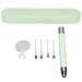 Pen Light for Nurse Doctor Dual Light Sources LED Ear Checking Penlight Ear Wax Removal Ear Spoon with 4 Tips Magnifying Lens Light Green