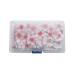 Hpory Edible Flower Cupcake Toppers 100 Pcs Cherry Blossoms Cake Topper Glutinous Rice Paper Happy Birthday Cake Toppers Flowers Cake Decorations for Birthday Wedding Celebration Party