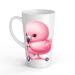 Pink Flemish Baby Mug for Kids in White Ceramic - Large 483 ml Perfect for Hot Chocolate or Milk Fun and Easy to Use