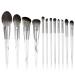 DFHBFG 12 Makeup Brush Set Full Set of Loose Powder Brush Flat Foundation Brush Eye Shadow Set Brush Beauty Tools 1 D