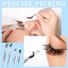 Sadkyer 4-Piece Rubber Coated Tweezers Set | Fine Tip & Flat Tip Epilator Pliers for Precision | Ideal for Beauty & Personal Care - Buy Online on SooperMarket.com