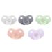 Silicone Pacifier Emotions Relief Bite-Resistant Silicone Baby Pacifier 5 Pack Washable Clean for Toddlers (Type 1)