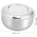 Beavorty 3-Piece Bamboo & Stainless Steel Shaving Soap Bowl Set Rustproof Shaving Containers for Men - Buy Online on SooperMarket.com