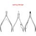 Cuticle Scissors Stainless Steel Manicure Pedicure Tools Dead Skin Scissor Nipper Golden/Silver/Rainbow Silver F - Buy Online on SooperMarket.com
