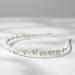 SWEETV Silver Crystal Rhinestone Bridal Headband with Pearls - Wedding Hair Accessories for Women - Buy Online on SooperMarket.com