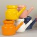 ciyeu 350Ml Ceramic Neti Pot Nose Cleaning Pot Leakproof Spout Pot for Nasal Rinsing Nose Washing Men Women Yellow - Buy Online on SooperMarket.com